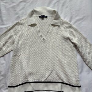 Tommy Hilfiger Cream Knit Sweater